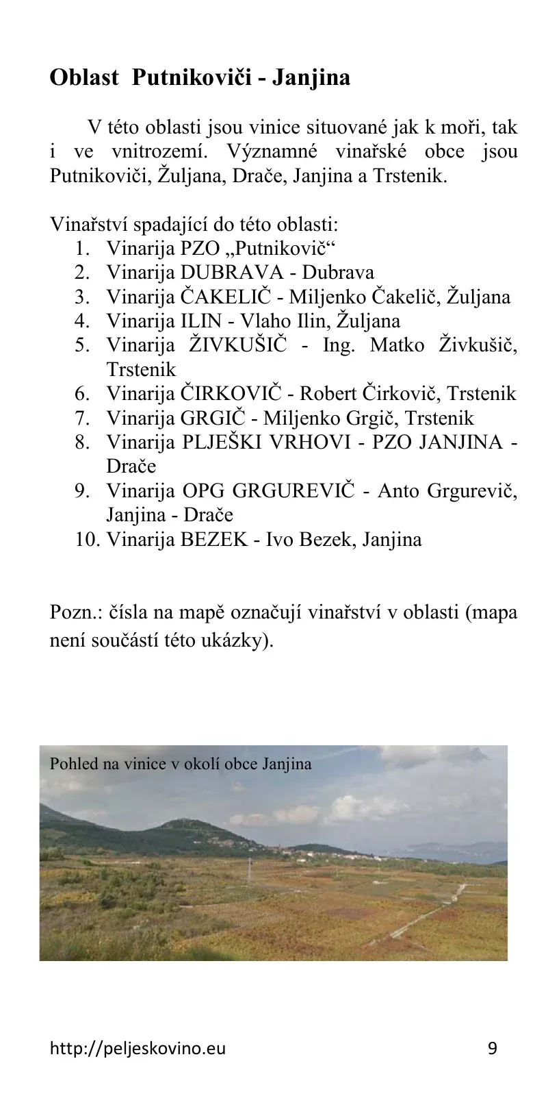Strana 9: Janjina