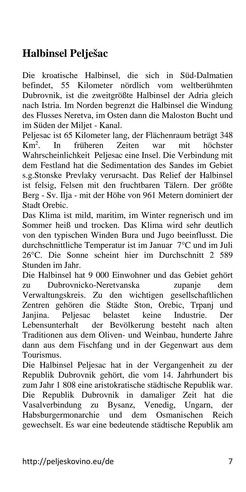 Seite 7: Halbinsel