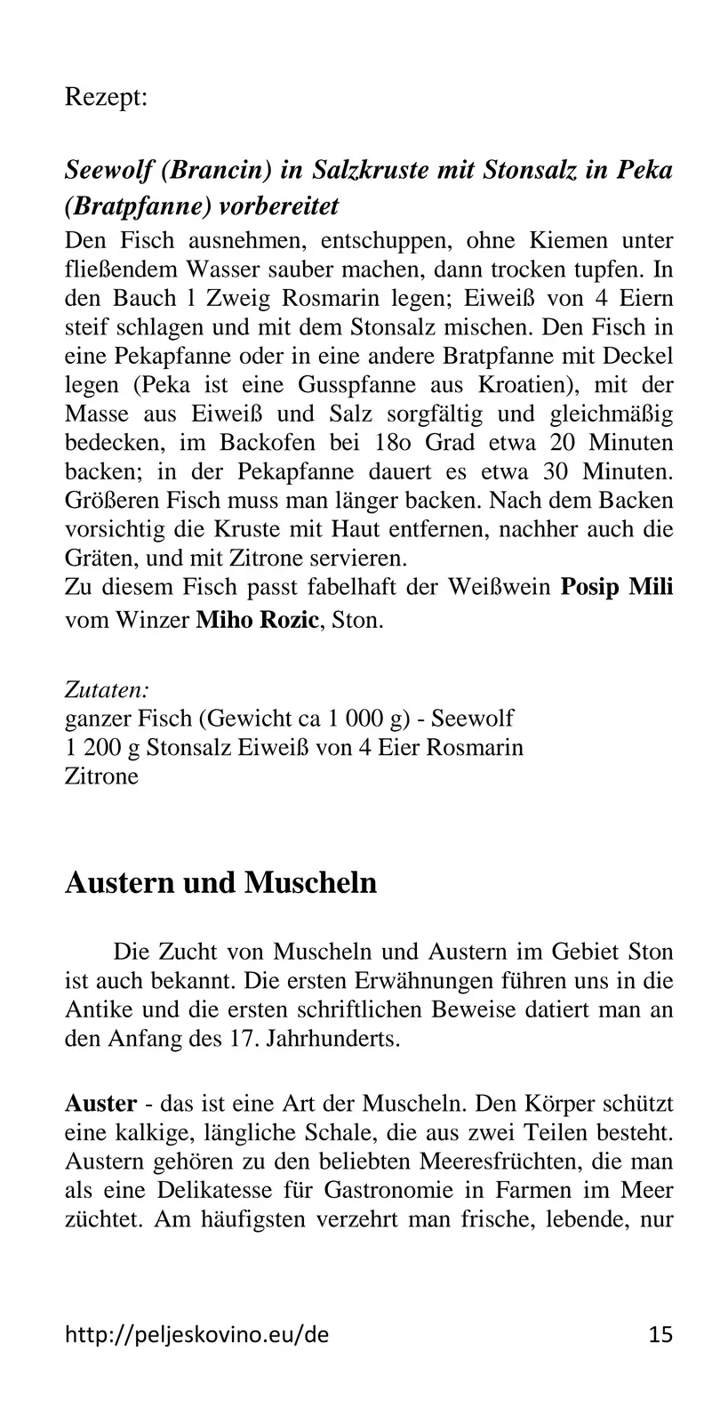 Seite 15: Rezept